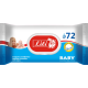 Вологі серветки Тм "Lili" з пластиковою кришкою для дітей з екстрактом календули та вітаміном Е, 72 шт.