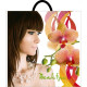 Пакет з петлевою ручкою 395*400 Дівчинка орхідея