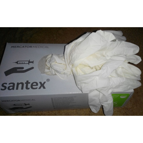 Рукавички захисні латексні Santex (M)